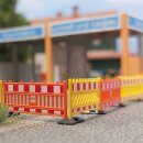 Busch 1108 Schrankenzaun gelb/orange H0