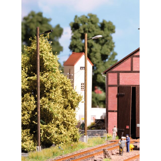 Busch 4119 Bahnhofsleuchte weiß oval H0