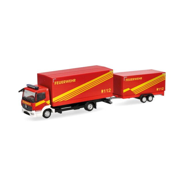 Herpa 321266 MB Atego 13 Planen-LKW m Häng.