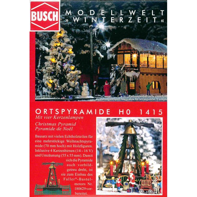 Busch 1415 Ortspyramide H0