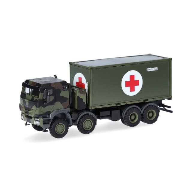 Herpa 747219-002 Iveco Trakker 8x8 m. 20ft. Con