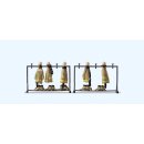 Preiser 17720 Beige Feuerwehruniformen auf zwei...