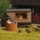 Busch 1870 Schäferwagen-Sauna H0